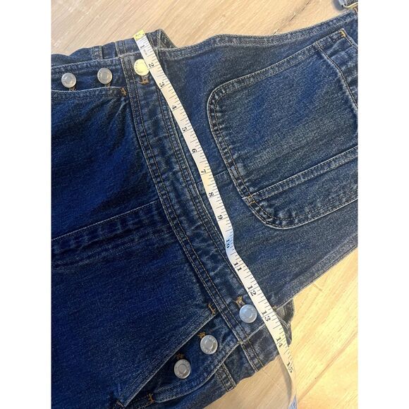 NWT J Crew Slouchy Boyfriend Denim Jeans Overalls in Hartford Wash Size XXS - Picture 8 of 9
